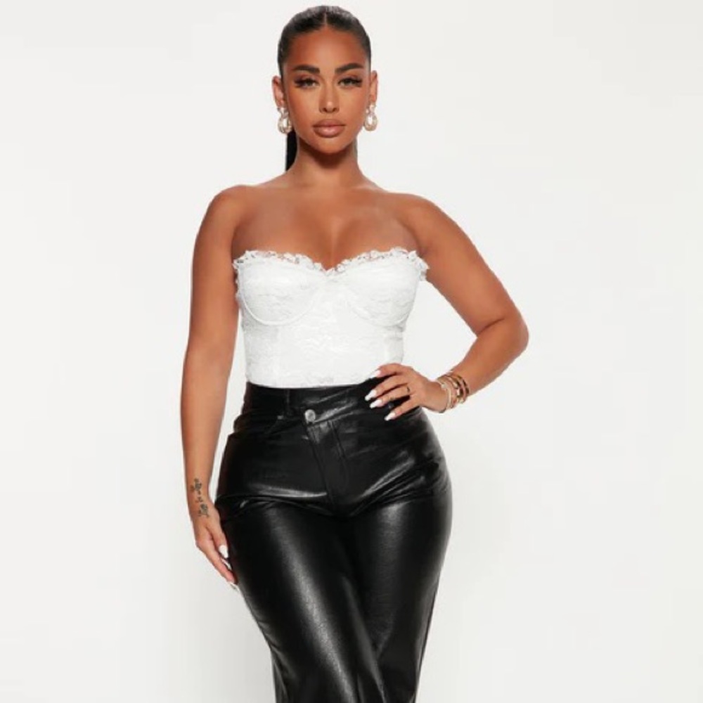 White Corset Bodysuit